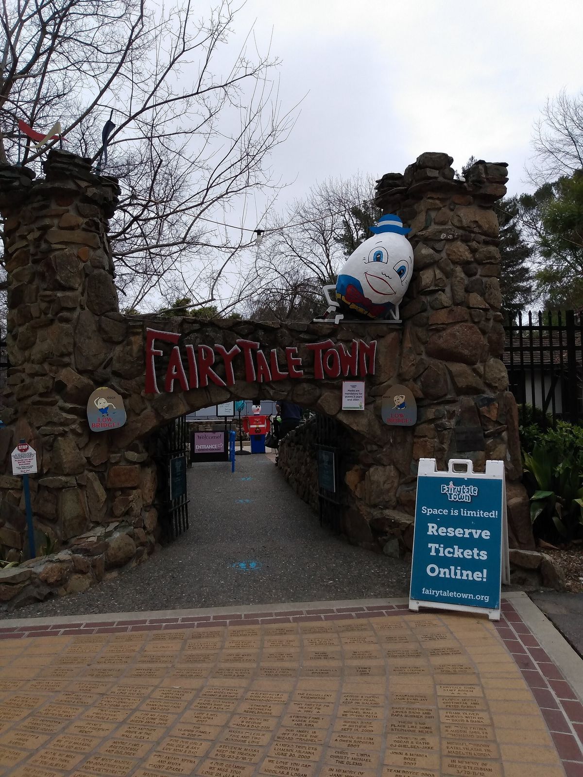 A storybook play structure at Fairytale Town